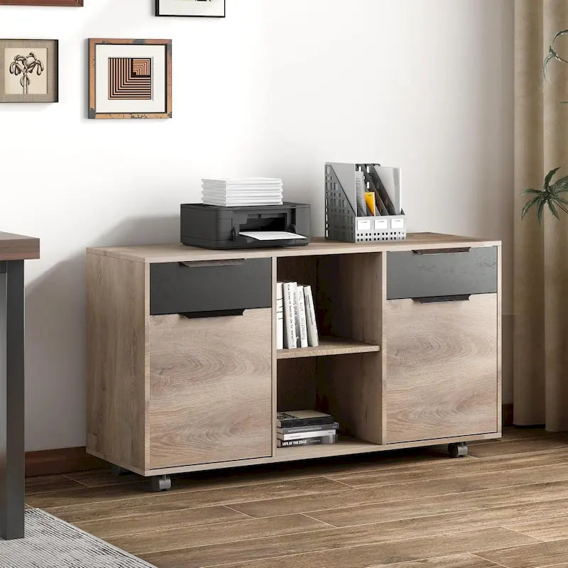Mobile con cassetti laterali da 47" e supporto per stampante