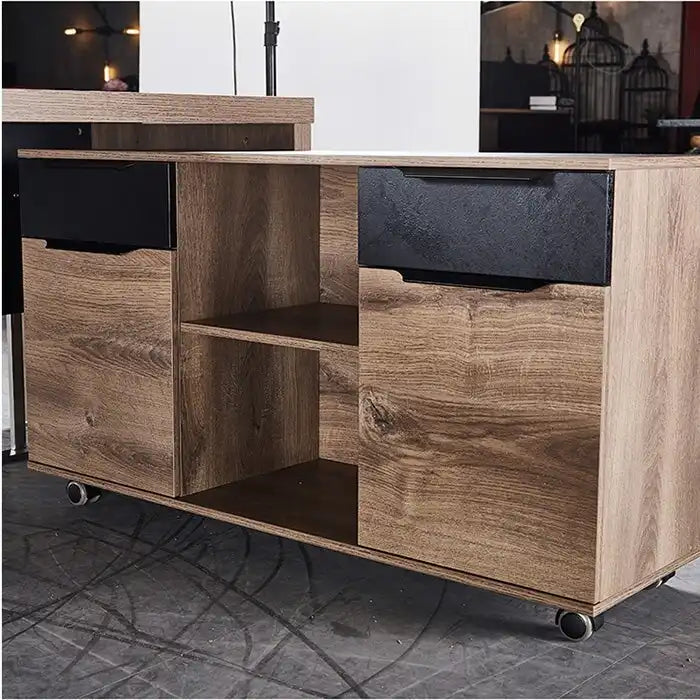 Mobile con cassetti laterali da 47" e supporto per stampante