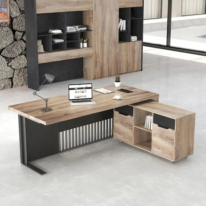 Mobile con cassetti laterali da 47" e supporto per stampante