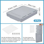 Organizer per Cassetti da Scrivania, Set da 4 – 25,5 x 20 x 4,2 cm