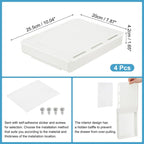 Organizer per Cassetti da Scrivania, Set da 4 – 25,5 x 20 x 4,2 cm