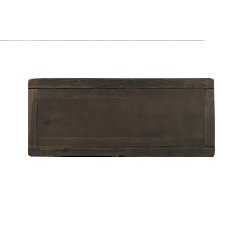 Mobiletto rustico con 2 cassetti e 4 cesti in rattan