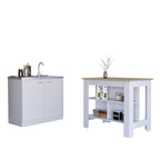 Set da cucina Phoenix 2 pezzi con isola cucina e mobile lavello multiuso