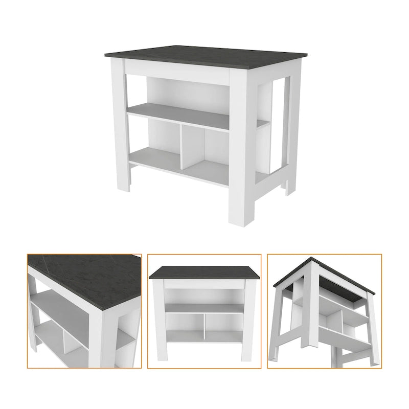 Set da cucina Phoenix 2 pezzi con isola cucina e mobile lavello multiuso