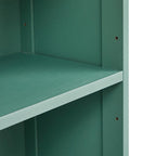 67" hoher Badezimmer-Aufbewahrungsschrank mit Schublade und verstellbarem Einlegeboden, Grün