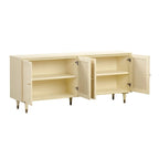 Credenza in canna e ottone fatta a mano