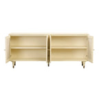 Credenza in canna e ottone fatta a mano