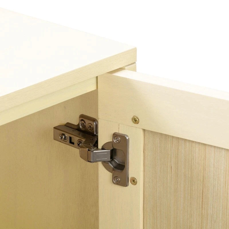 Credenza in canna e ottone fatta a mano