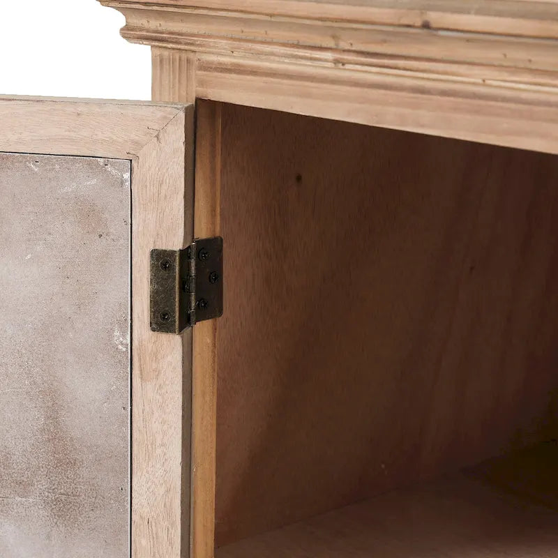 Mobile Contenitore Alto e Stretto in Legno con 2 Cassetti e 1 Anta - 122,7 cm di Altezza