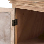 Mobile Contenitore Alto e Stretto in Legno con 2 Cassetti e 1 Anta - 122,7 cm di Altezza