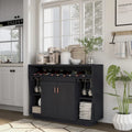 Furniture of America Ping Contemporary Black 47-inch 4-shelf Dining Buffet