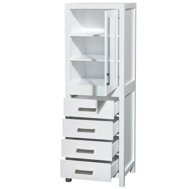 Colonna da Bagno con Anta e Cassetto