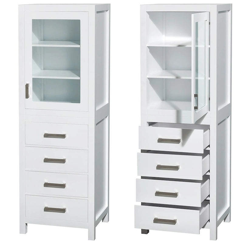 Colonna da Bagno con Anta e Cassetto