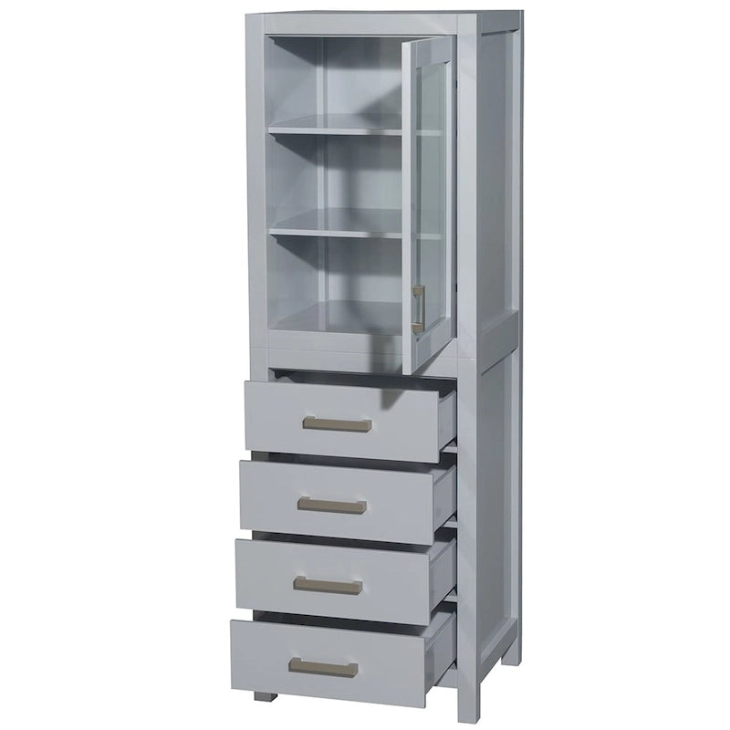 Colonna da Bagno con Anta e Cassetto