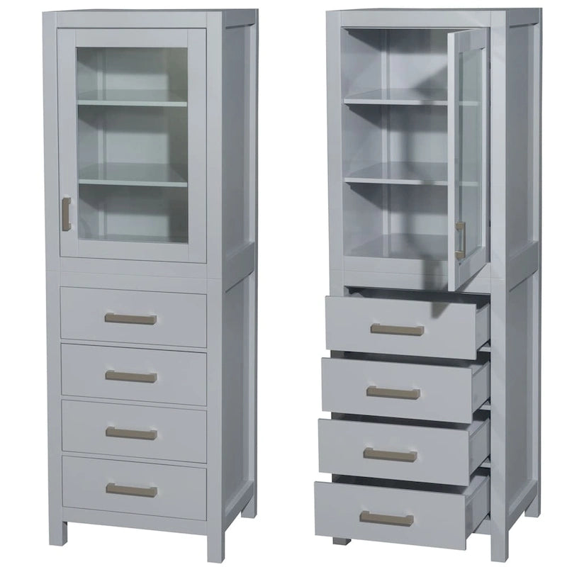Colonna da Bagno con Anta e Cassetto