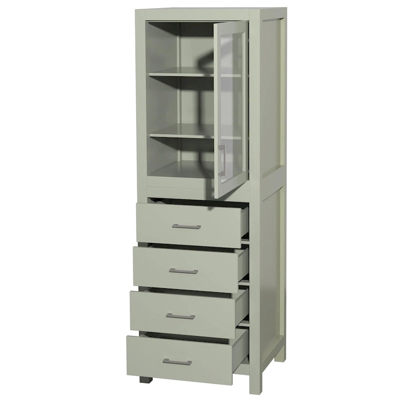 Colonna da Bagno con Anta e Cassetto