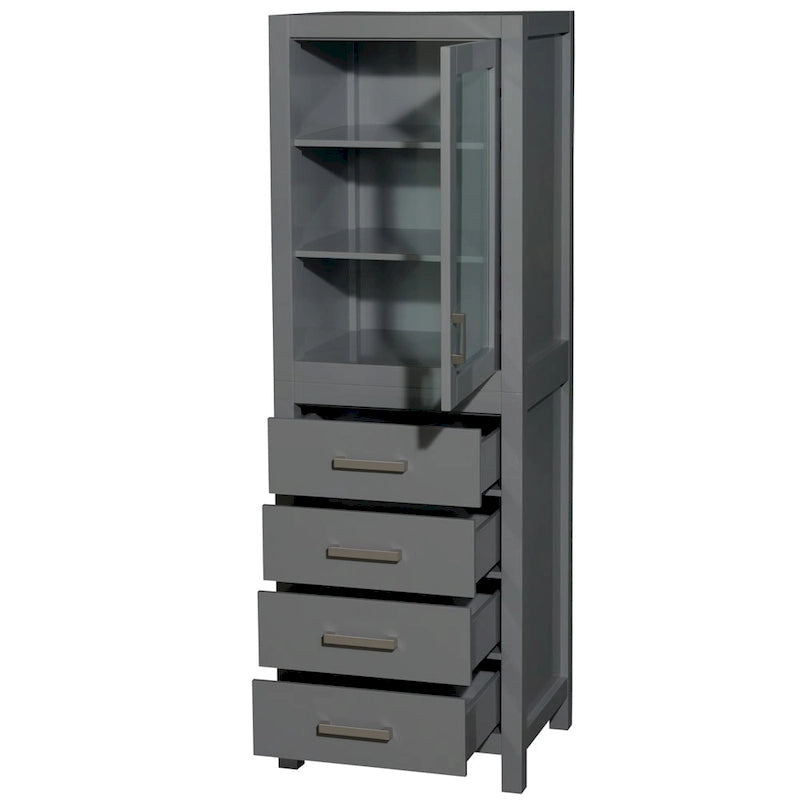 Colonna da Bagno con Anta e Cassetto