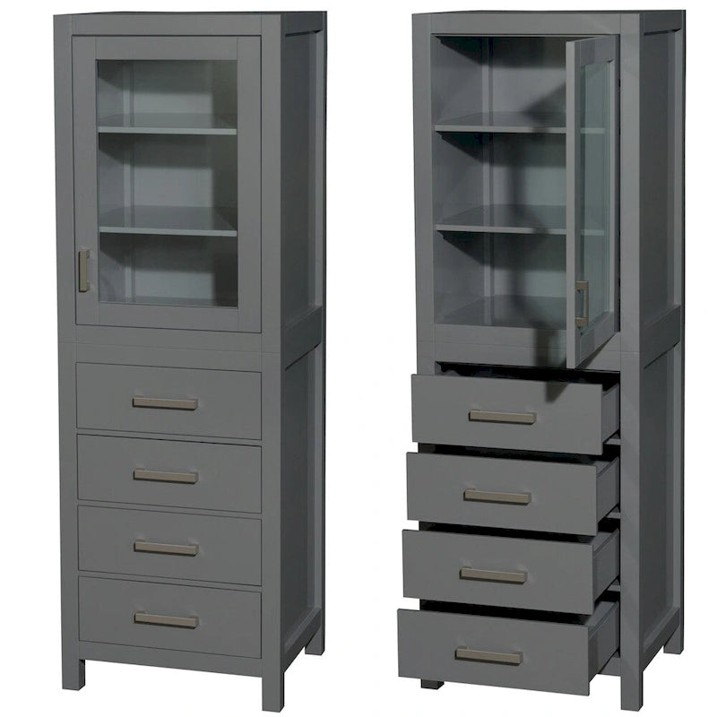 Colonna da Bagno con Anta e Cassetto
