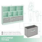 Libreria portaoggetti a 3 ripiani per bambini, mobile espositore in legno per camera da letto