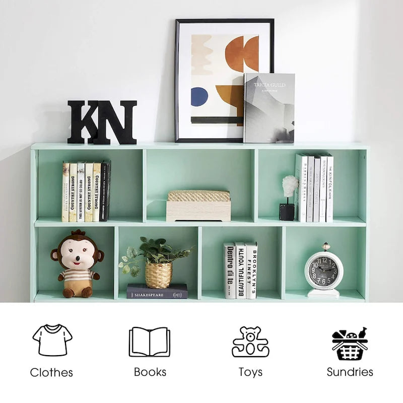 Libreria portaoggetti a 3 ripiani per bambini, mobile espositore in legno per camera da letto