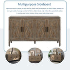 Mobiletto contenitore a 4 ante in legno d'abete con ripiano regolabile