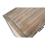 Mobiletto contenitore a 4 ante in legno d'abete con ripiano regolabile