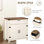 Credenza con cassetto in stile porta scorrevole a granaio