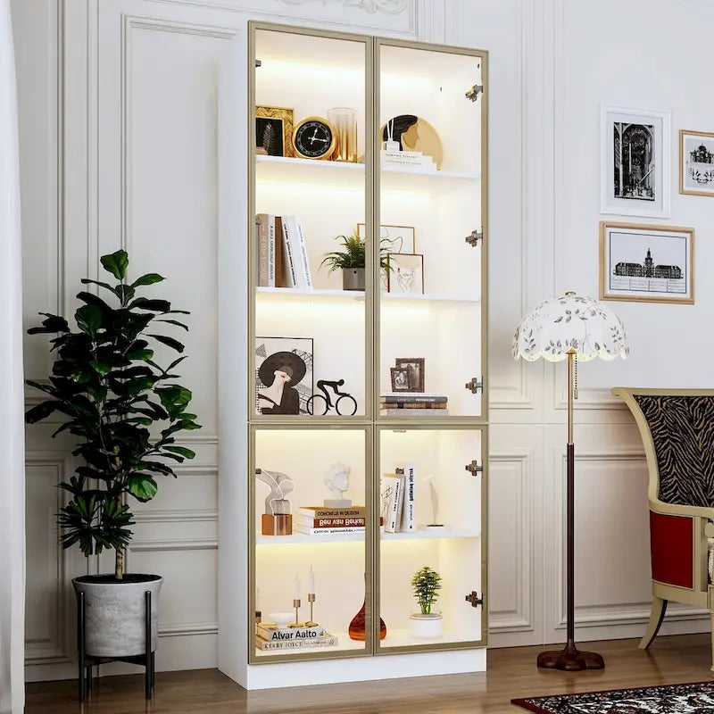 Vetrinetta Espositiva Modulare Alta con Illuminazione a LED