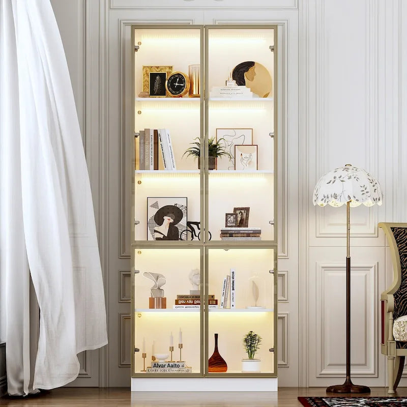 Vetrinetta Espositiva Modulare Alta con Illuminazione a LED