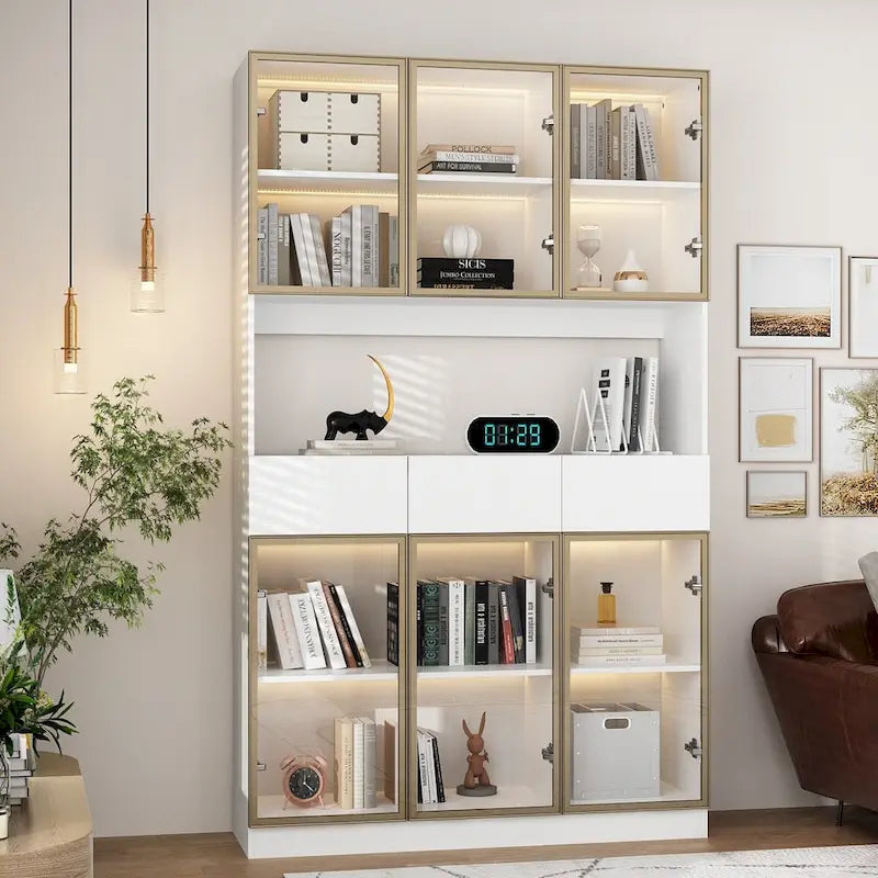 Vetrinetta Espositiva Modulare Alta con Illuminazione a LED