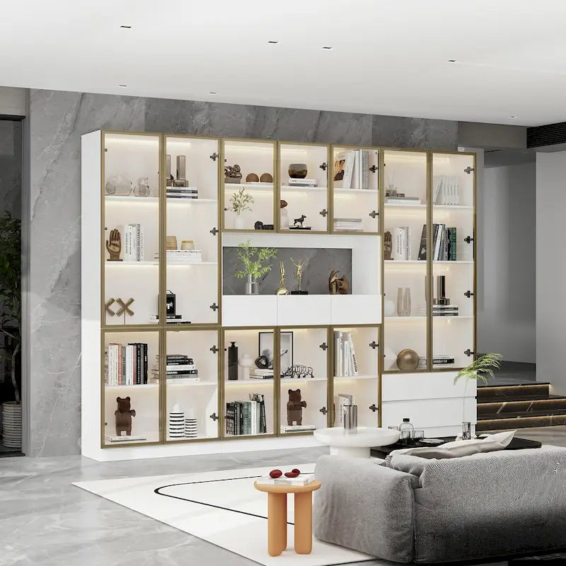 Vetrinetta Espositiva Modulare Alta con Illuminazione a LED