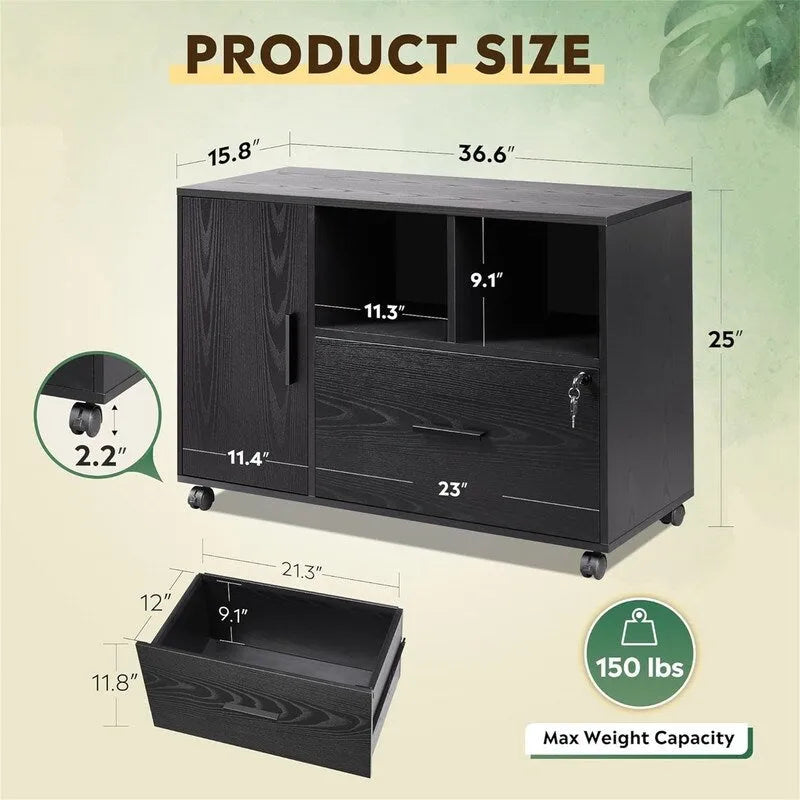 Classificatore orizzontale in legno a 1 cassetto - 15,8P x 36,6L x 25A