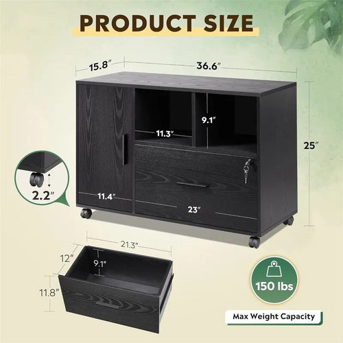 Classificatore orizzontale in legno a 1 cassetto - 15,8P x 36,6L x 25A