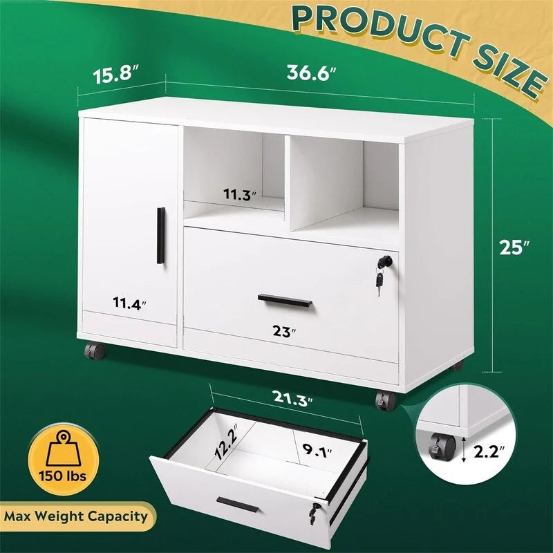 Classificatore orizzontale in legno a 1 cassetto - 15,8P x 36,6L x 25A