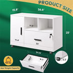 Classificatore orizzontale in legno a 1 cassetto - 15,8P x 36,6L x 25A