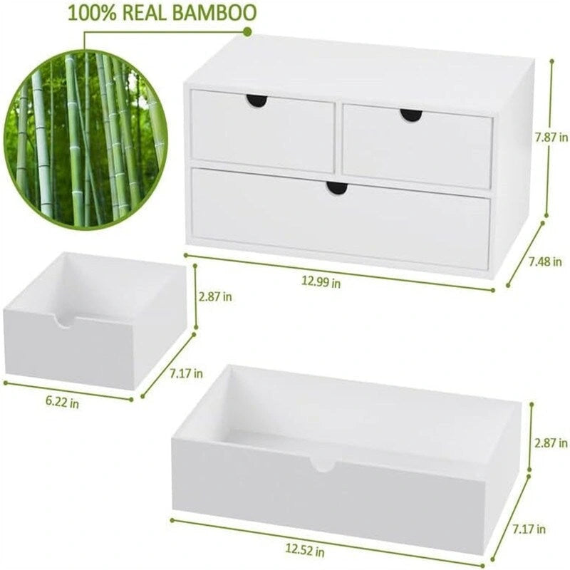 Organizzatore da scrivania in bambù
