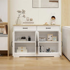 Madia Credenza con 2 Cassetti e 4 Ante