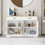 Madia Credenza con 2 Cassetti e 4 Ante