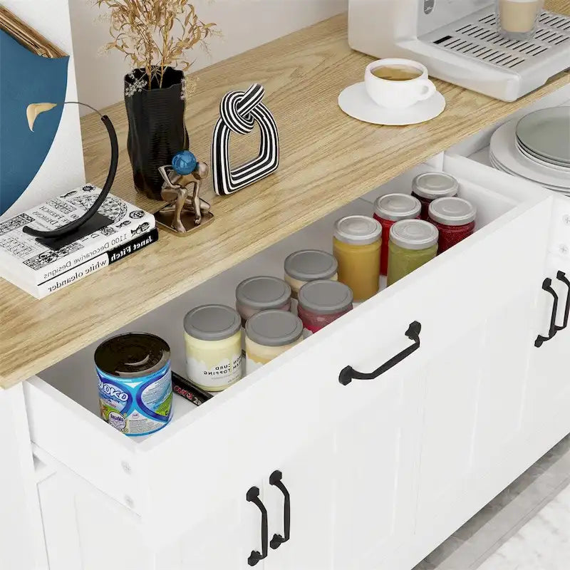 Madia Credenza con 2 Cassetti e 4 Ante