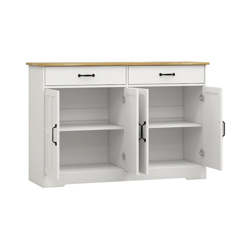 Madia Credenza con 2 Cassetti e 4 Ante