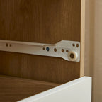 Mobiletto portaoggetti a 3 cassetti con gambe in legno massello