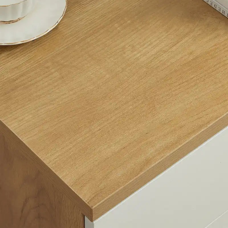 Mobiletto portaoggetti a 3 cassetti con gambe in legno massello