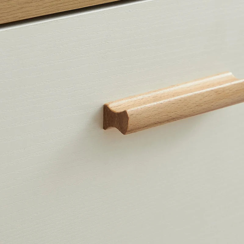 Mobiletto portaoggetti a 3 cassetti con gambe in legno massello