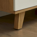 Mobiletto portaoggetti a 3 cassetti con gambe in legno massello