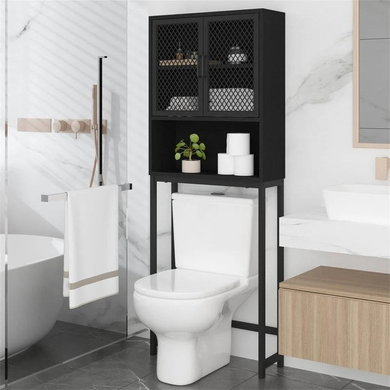 Mobiletto da bagno salvaspazio da posizionare sopra il WC