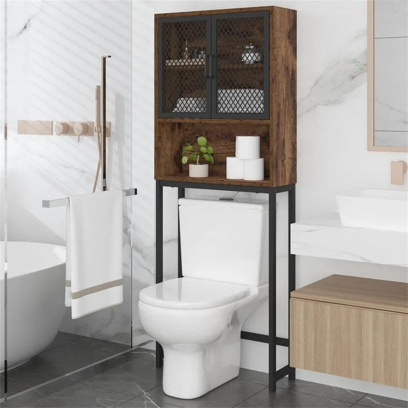 Mobiletto da bagno salvaspazio da posizionare sopra il WC