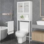 Mobiletto da bagno salvaspazio da posizionare sopra il WC