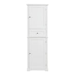 Armadietto da bagno alto 170 cm con cassetto e ripiano regolabile
