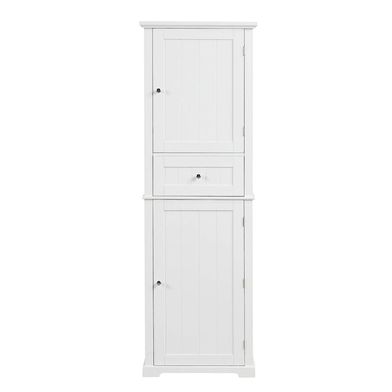 Armadietto da bagno alto 170 cm con cassetto e ripiano regolabile