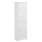 Armadietto da bagno alto 170 cm con cassetto e ripiano regolabile